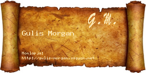 Gulis Morgan névjegykártya