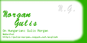 morgan gulis business card